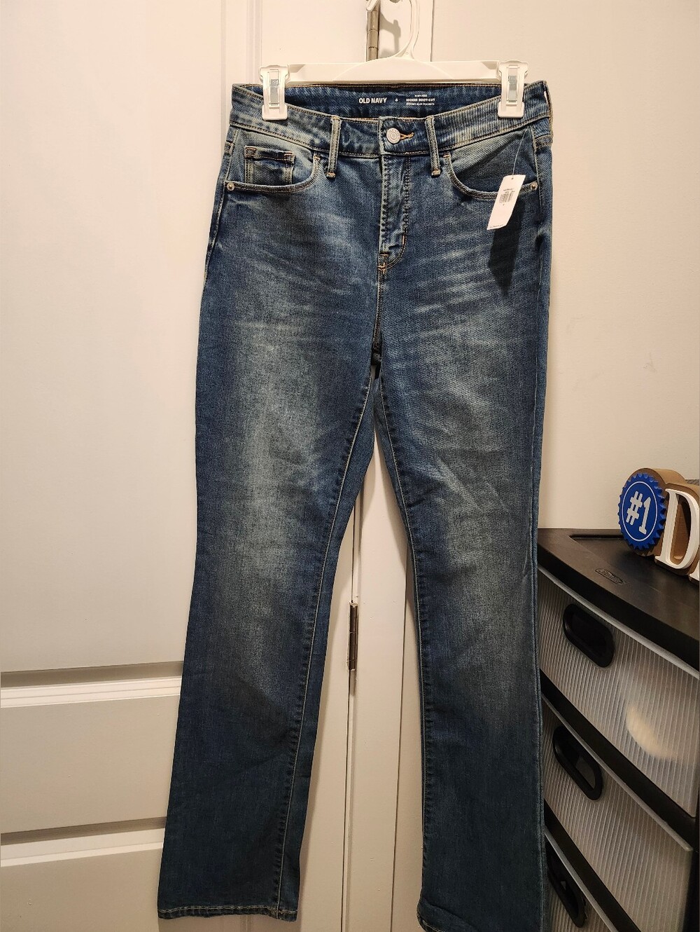 NWT Old Navy Women's High Rise Kicker Boot Cut Secret Slim Pockets Jeans